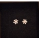 Small snowflake studs