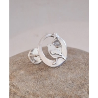 Robin and Star Pin Badge