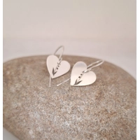 Lily of the Valley heart drop ear..