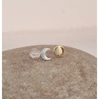 Sun and Moon studs