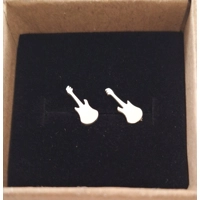 Guitar stud earrings