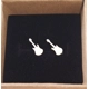 Guitar stud earrings