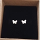 Butterfly stud earrings