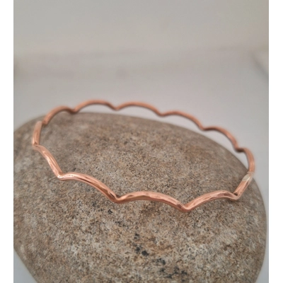 Copper Scallop Bangle