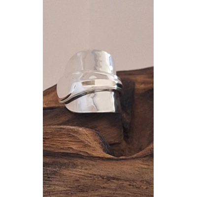 Sterling silver spoon ring (1920's Elegance)