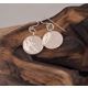 Silver Disc Earrings