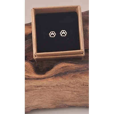 Paw print studs
