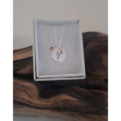 January Pendant and birth stone