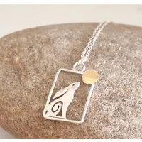 Small rectangular Moon Gazing Hare