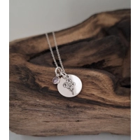 February Pendant and birth stone