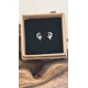 Cat in Moon stud earrings