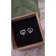 Heart wave studs