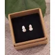 Small snowman studs