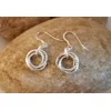 Tri-interlinked earrings