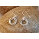 Tri-interlinked earrings