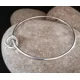 Tri-interlinked ring Bangle