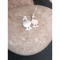Duck earrings