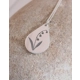 Lily of the Valley teardrop pendant