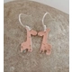 Copper Giraffe Earrings