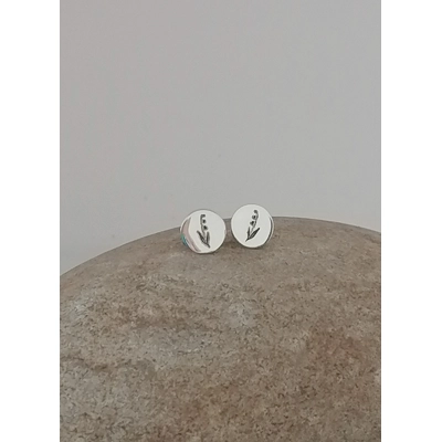 Tiny Lily of the valley studs (9mm) Tiny Lily of the valley studs (9mm)