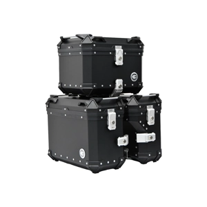 Alu bočni koferi CRNI - 36 LIT, par, desni kofer oko auspuha