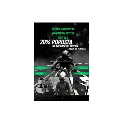 U subotu popust na opremu 20%!