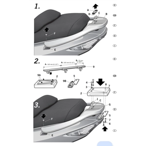 K0XC55ST nosač kofera Xciting 250/500