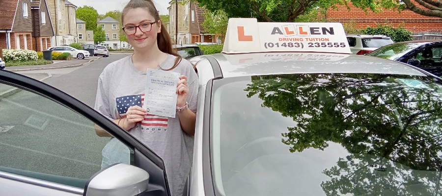 Daniella passed 1st time Would highly recommend, excellent instructor....!