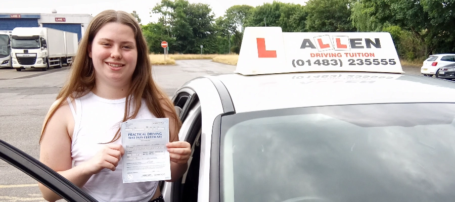 Jessica passed 1st time Nigel has been an amazing instructor, so patient & easily understandable!
