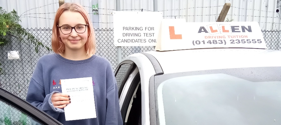 Bethany passed 1st time Nigel is a great teacher and I felt very prepared for my test, thank you!