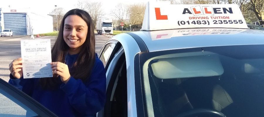 Serena passed 1st time Fantastic instructor, very patient!