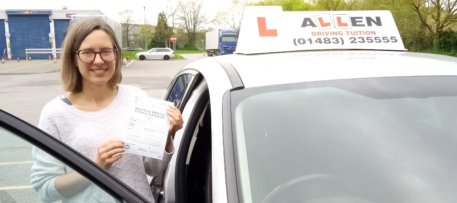 Anja passed 1st time Nigel was always patient, encouraging&helped me feel confident about driving!