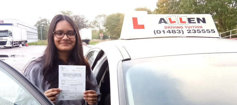 Aniqa passed 1st time Nigel was a great instructor! Patient & understanding!