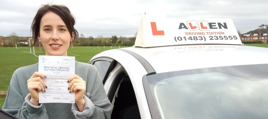 Stasey passed 1st time Huge thanks to my calm & patient driving instructor, Nigel Allen....