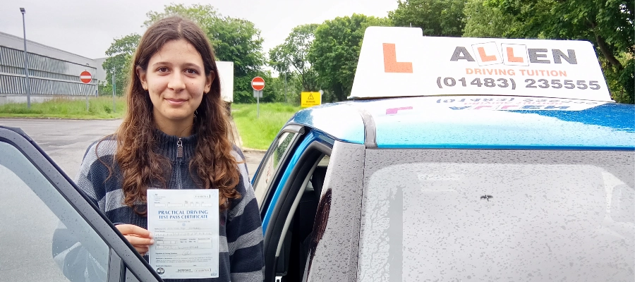 Electra passed 1st time Nigel's a fantastic teacher. He's v. patient&helped me build my confidence!