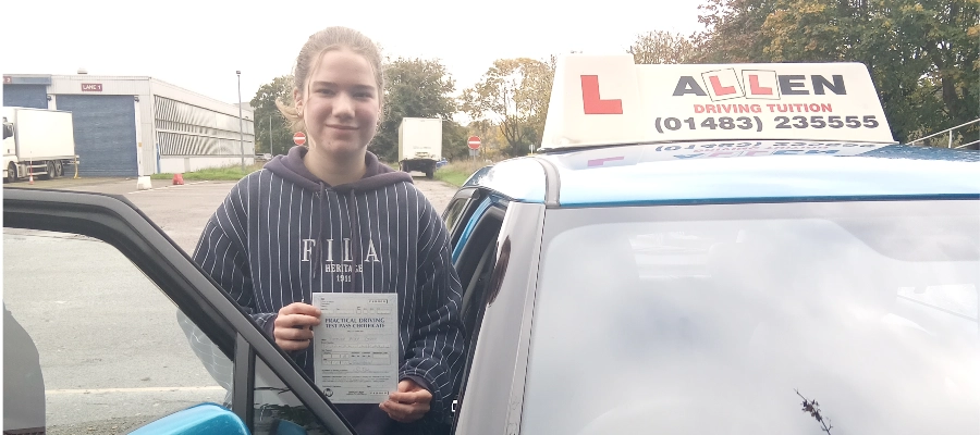 Ellie passed 1st timeNigel's a great instructor&explains everything clearly in easy to learn way