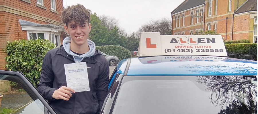 Sam passed 1st time! Nigel was patient & understanding