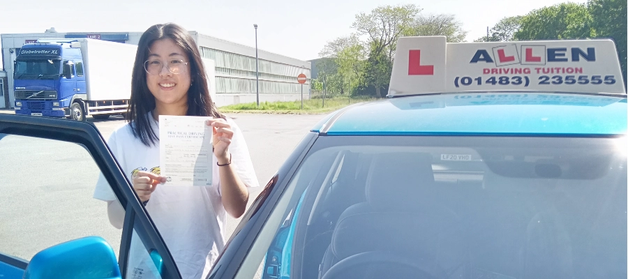 Vivian passed 1st time! Nigel is patient & encouraging, giving me calm & clear guidance