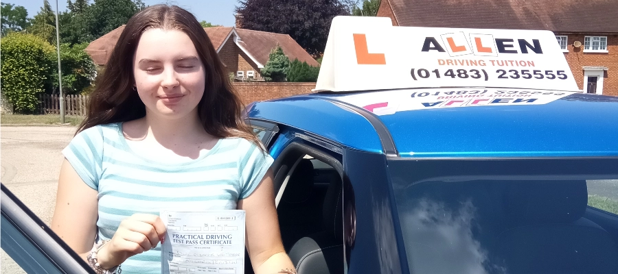 Eleanor passed 1st time! I couldn't have asked for a better Driving Instructor!