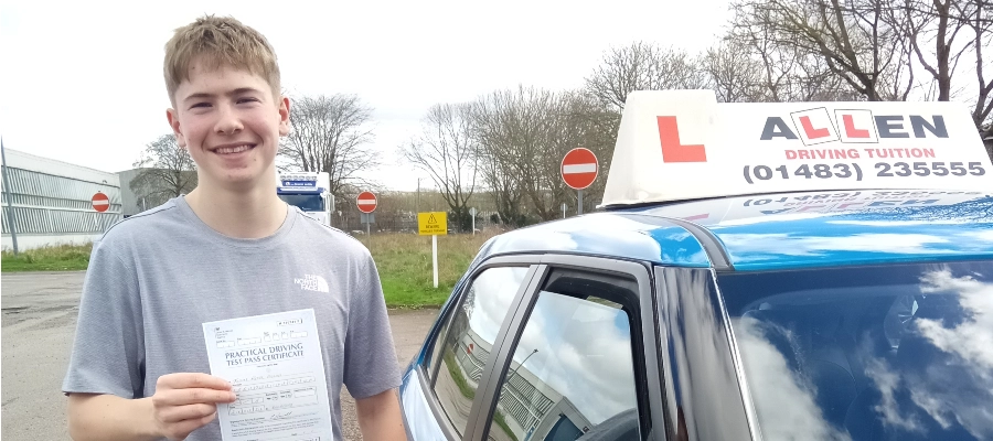 Toby passed 1st time! Nigel is an amazing driving instructor. Explains everything really clearly.!