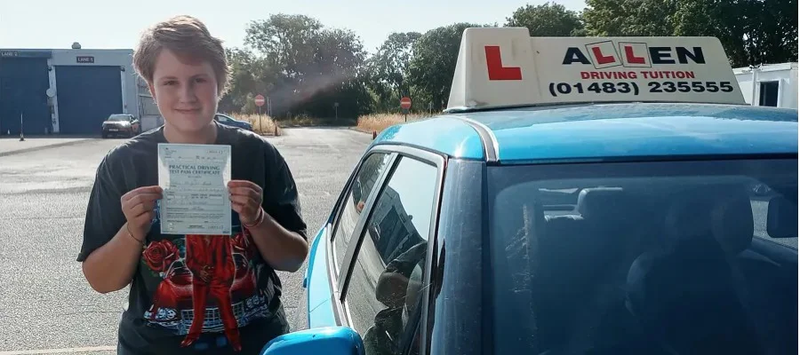 Grace passed 1st time! Nigel has been calm & flexible....!