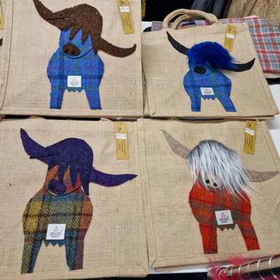 Highland Coo Jute Bag