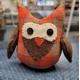 Harris Tweed Owl Doorstop