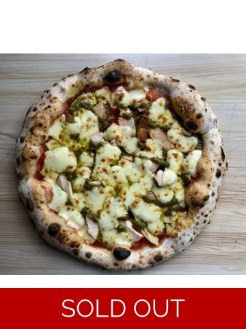 Smoked Chicken & Pesto Pizza - Heat @ Home Smoked Chicken & Pesto Pizza - Heat @ Home