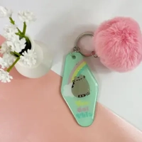Pusheen Self Care Club Keyring
