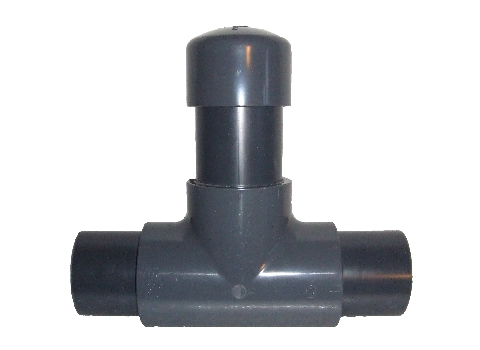 UPVC Inline Overflow with Inspection Cap