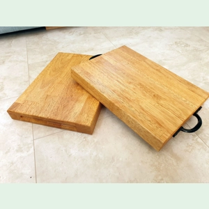 Solid Rubber wood Chopping Cutting Bread Board 40mm Danish..