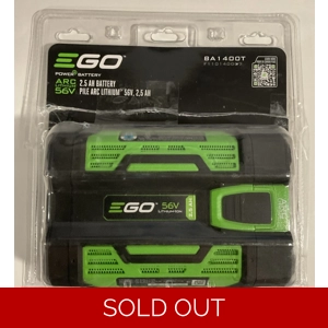 Genuine EGO 56V BA1400T 2.5 Ah Lithium-ion Battery with Fuel Gauge JAN2023