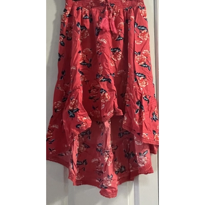 8 Girls Shirt, Dark Coral, Hi-Lo