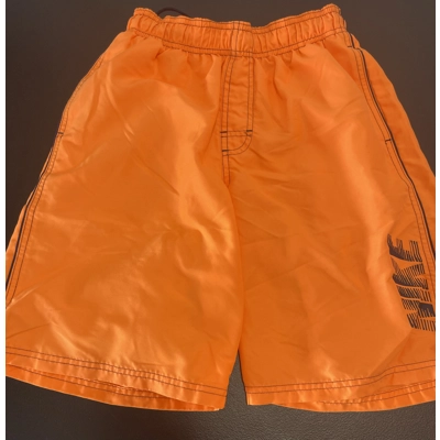 L Mens Swim Trunks, Neon Orange